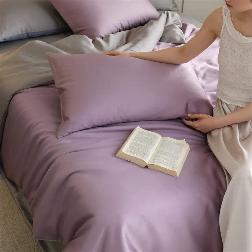 100% Mulberry Silk Bedding Set – Luxury Duvet Cover, Bed Sheet & Pillowcase Set