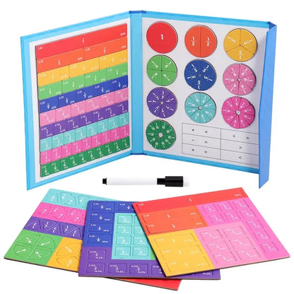 Libro magnético de tangram de madera – Juguete educativo Montessori, rompecabezas portátil para niños, infantes y desarrollo de inteligencia temprana