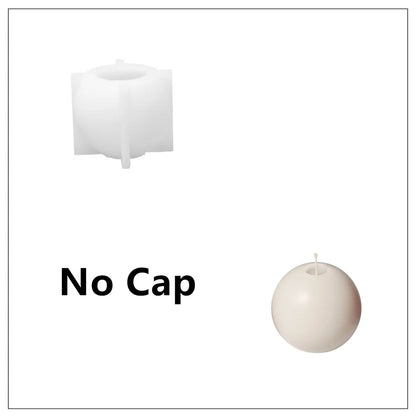 Christmas Bauble Candle Silicone Mold – DIY Scented Candle Making Mould for Xmas Gifts, Holiday Crafts & Home Decoration
