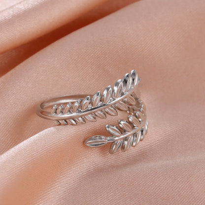 Bague Skyrim en acier inoxydable cœur géométrique pour femme, réglable, ouverte, pour fête, esthétique