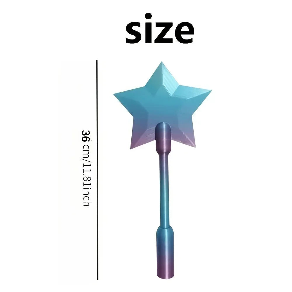 3D Printed Magic Star Wand Stand – Portable Credit Card Holder Desktop Organizer & Display Accessory