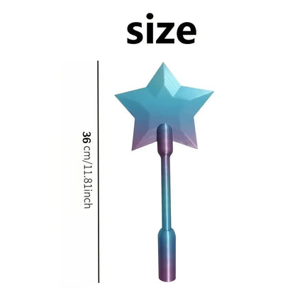 3D Printed Magic Star Wand Stand – Portable Credit Card Holder Desktop Organizer & Display Accessory