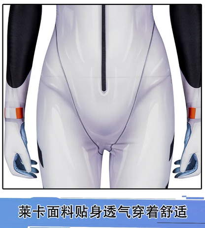 Ayanami Rei Cosplay Costume – Neon Genesis Evangelion Game Uniform (Unisex Outfit for Halloween, Carnival & Party Props)