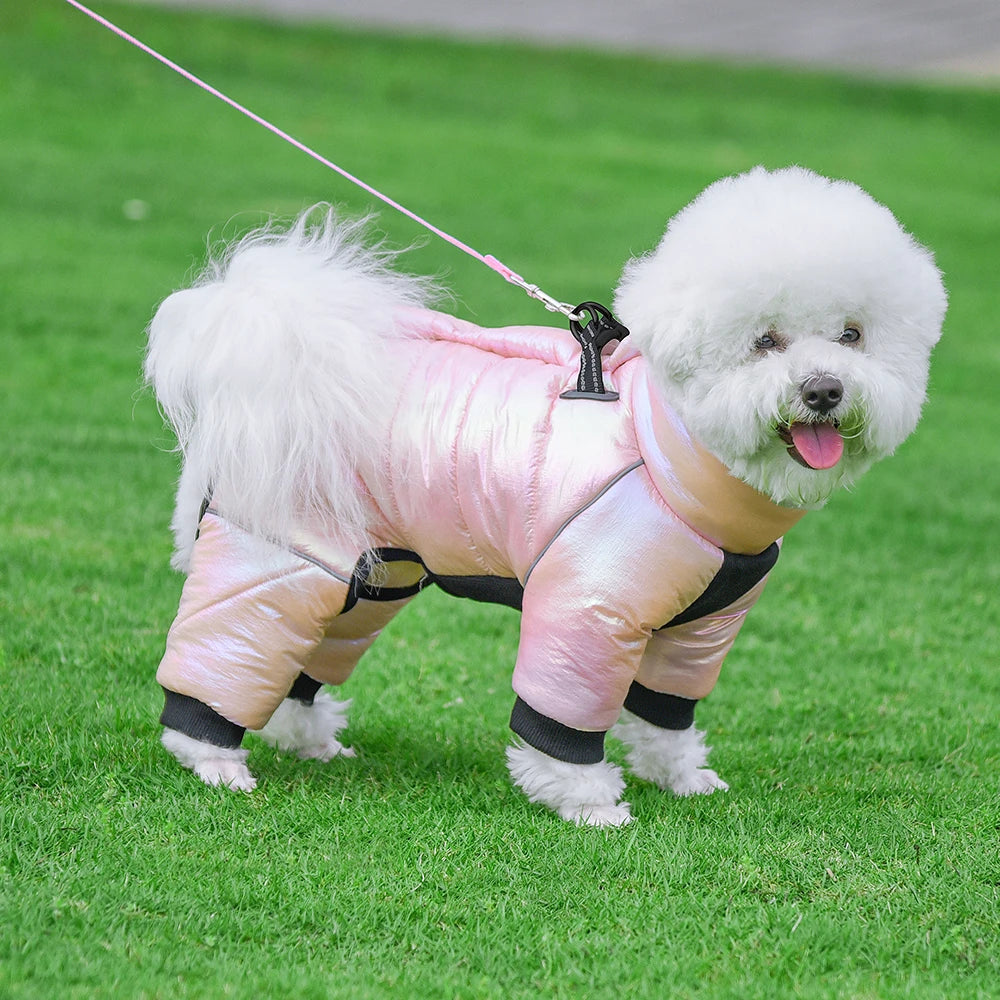 Winter Warm Dog Jacket – Thick Waterproof & Windproof Pet Coat with Collar for Small Dogs, Puppies, Chihuahua & Cats