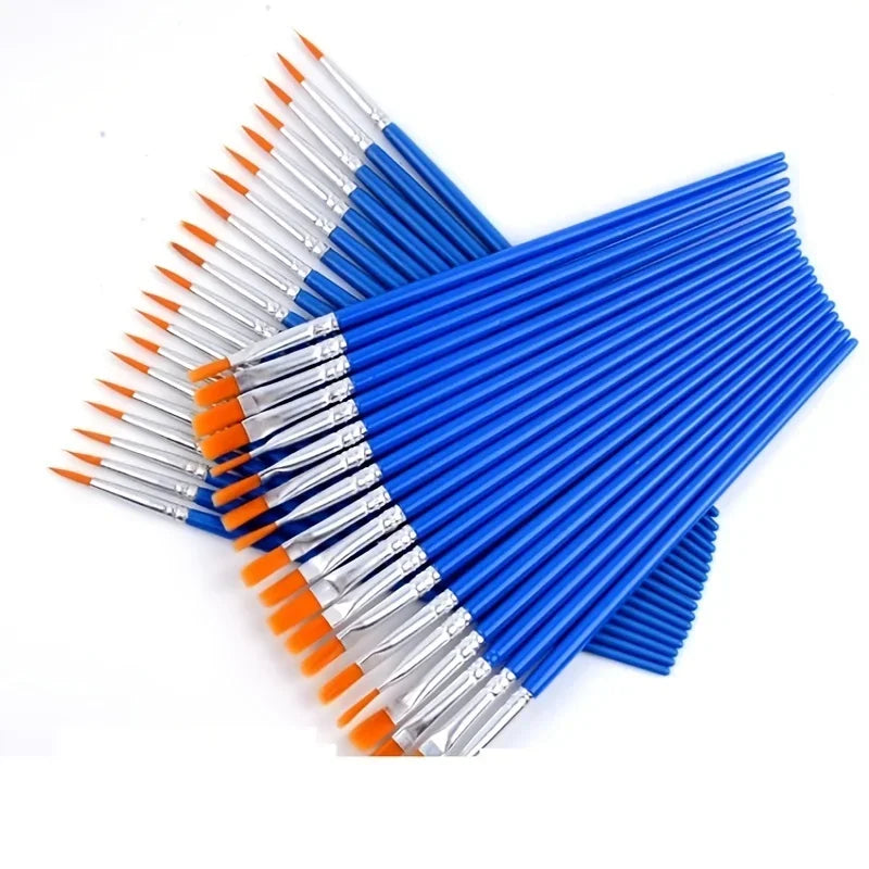 Set de 20 pinceles – Pinceles de artista multiusos para pintura acrílica, acuarela, óleo, manualidades y proyectos de arte DIY