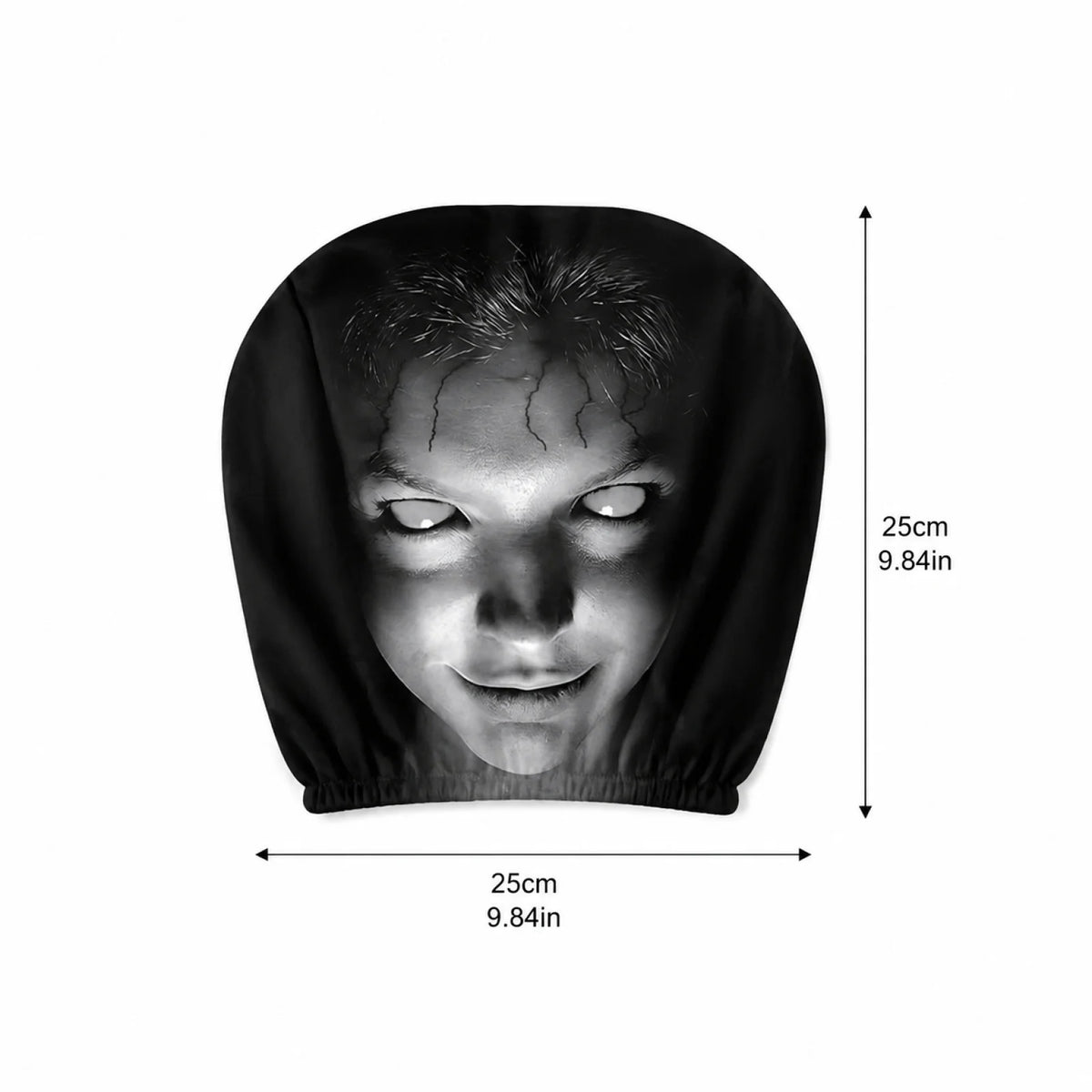 2026 Halloween Car Headrest Covers – Funny Cartoon Seat Headrest Protectors for Front Car Seats, Spooky Auto Interior Decoration