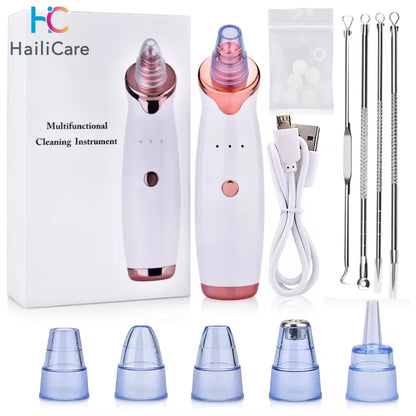 Electric Blackhead Remover & Pore Cleaner – Facial Vacuum Suction Tool for Blackheads, Acne & Pore Care, Portable Skin Cleaning Device