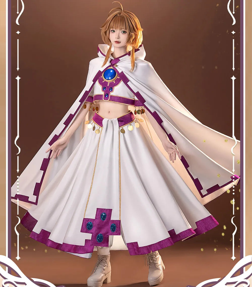 Cardcaptor Sakura Cosplay Costume – Pink & White Sweet Combat Dress (Anime Party/Halloween Outfit)