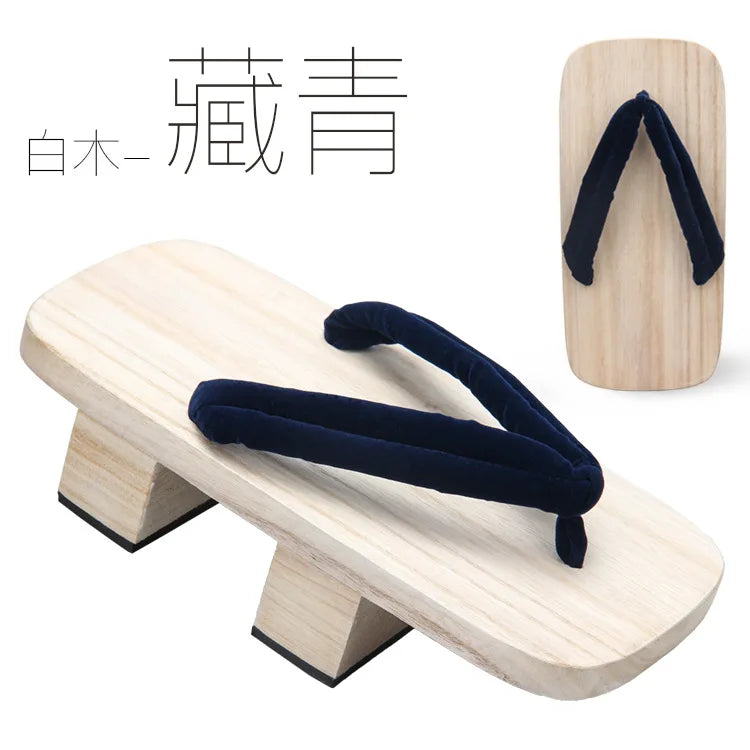 Japanese Wooden Geta Clogs – Traditional Cosplay Sandals & Slippers