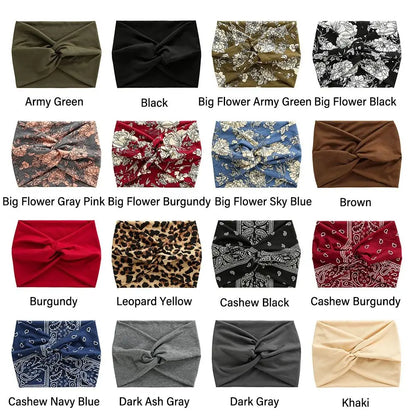Extra Large Twisted Headband – Thick Wide Turban Hair Wrap for Women | Workout Yoga Fashion Hair Accessories
