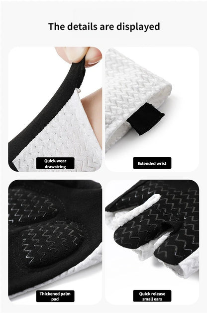 Guantes de Ciclismo Transpirables de Medio Dedo de Verano – Guantes Ultraligeros para Bicicleta de Carretera con Almohadillas Antideslizantes de Silicona para Ciclismo, MTB y Deportes al Aire Libre
