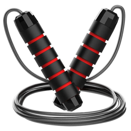Comba de acero ajustable – Cuerda para saltar sin enredos para fitness, entrenamiento cardiovascular, entrenamientos en casa y equipo deportivo