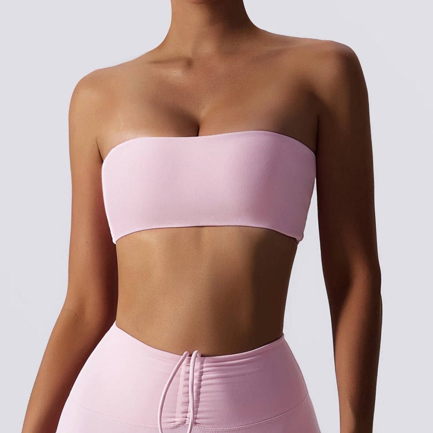 Women’s Strapless Sports Bra – Quick-Dry Tube Top Fitness Yoga Gym Chest Wrap Activewear