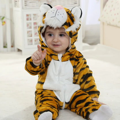Nemo Baby Romper Onesie – Cute Hooded Cartoon Pajamas & Cosplay Costume for Newborn Boys & Girls