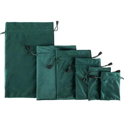 Bolsa de regalo de terciopelo con cordón - Suave, para joyas, bodas, Pascua y Año Nuevo, para envolver, para recuerdos de fiesta y pequeños regalos