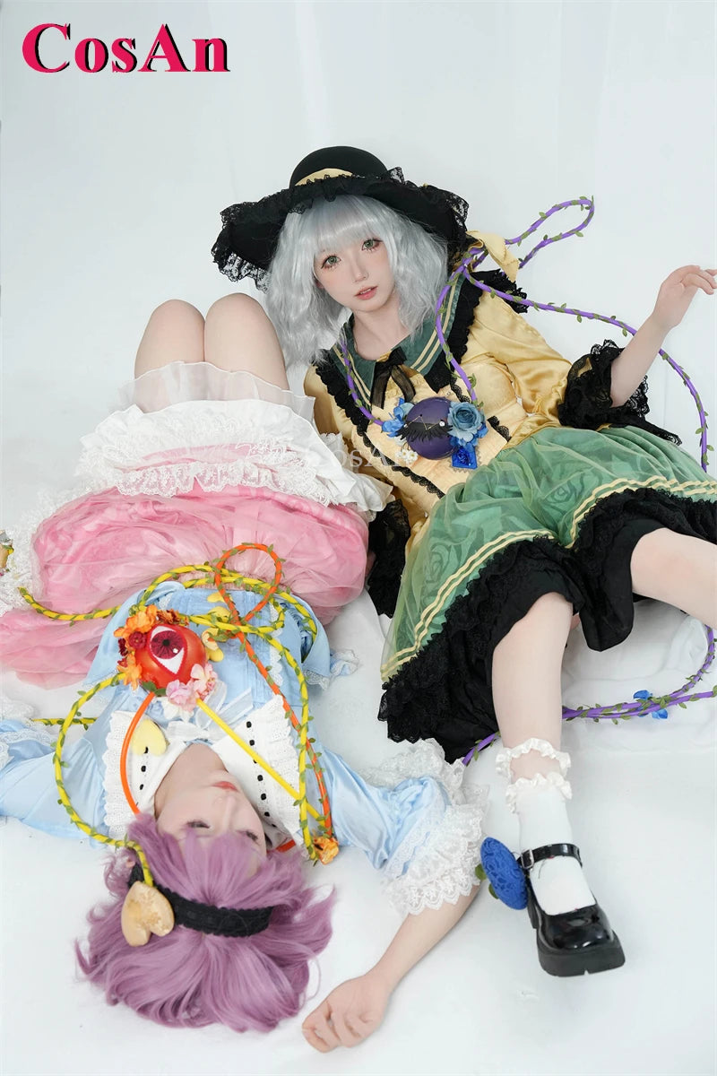 Touhou Project Komeiji Koishi Cosplay Costume Dress – Elegant Sweet Formal Outfit for Game Cosplay, Party, Halloween & Roleplay Wear