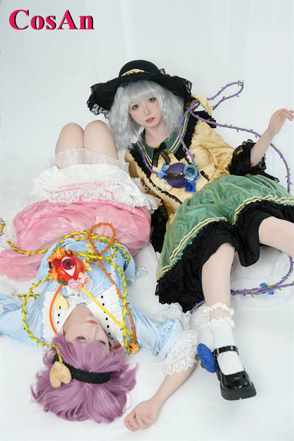 Touhou Project Komeiji Koishi Cosplay Costume Dress – Elegant Sweet Formal Outfit for Game Cosplay, Party, Halloween & Roleplay Wear