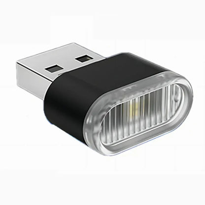 Mini USB LED Luz Ambiental Interior para Coche – Lámpara de Ambiente de Neón Plug & Play y Luz de Emergencia