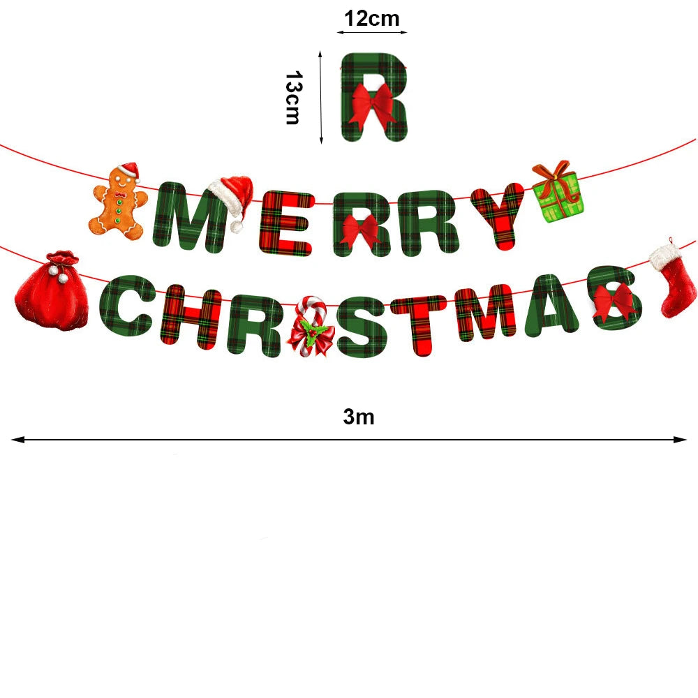 9-Inch Merry Christmas Paper Plates – Santa Claus, Christmas Tree & Elk Round Disposable Plates for Xmas Party & Table Decor