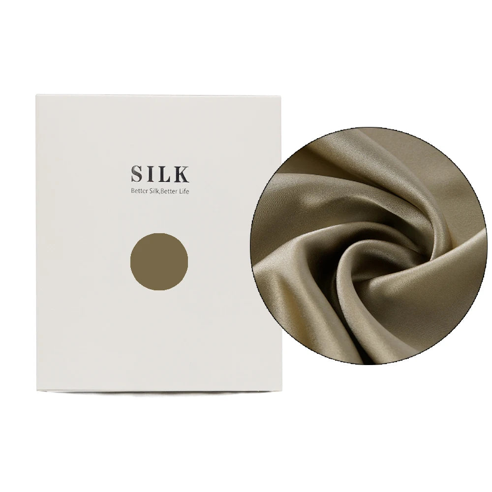 Taie d'Oreiller 100% Soie de Mûrier Pure – Housse de Coussin Double Face Rafraîchissante avec Fermeture Éclair Invisible, Douce et Respirante