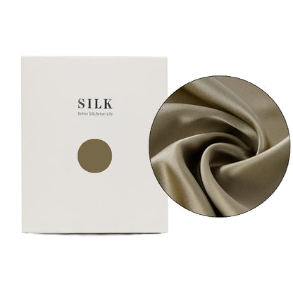 Taie d'Oreiller 100% Soie de Mûrier Pure – Housse de Coussin Double Face Rafraîchissante avec Fermeture Éclair Invisible, Douce et Respirante