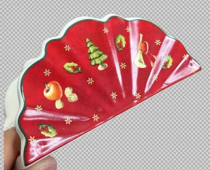 German V Bao Christmas Tableware Collection – Biscuit Plate, Rectangular Serving Plate, Mug, Salad Dish, Dessert & Fruit Holder