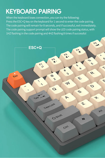 Combinación de teclado y ratón inalámbricos para juegos Shipadoo - Teclado y ratón recargables de 2.4GHz para PC, portátil y oficina