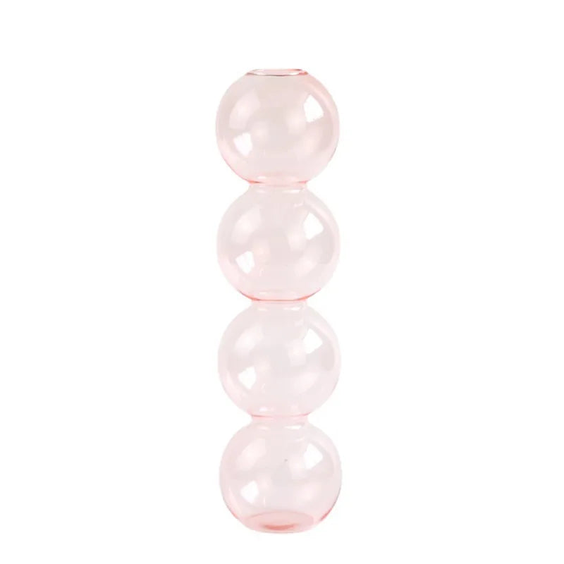 Nordic Glass Flower Vase – Decorative Terrarium Planter for Home, Living Room & Office Décor