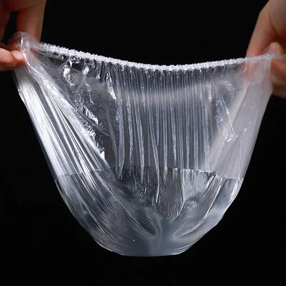 500/10pcs Disposable Food Storage Covers – Elastic Plastic Bowl Covers, Kitchen Food Preservation Film Bags, Stretchable Plate Covers & Vacuum Storage Bags for Fresh Keeping