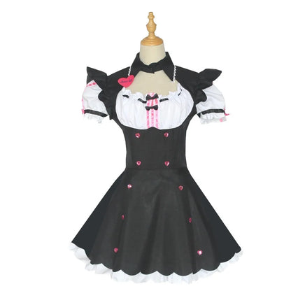 Chocola & Vanilla Maid Cosplay Costumes – Anime Catgirl Uniform Set (Halloween & Comic Exhibition Outfit)