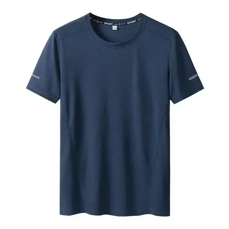 1/2PCS Plus Size Men's Quick-Dry T-Shirts – Short-Sleeve Gym & Running Tops, Lightweight Fitness Training Jerseys & Sportswear