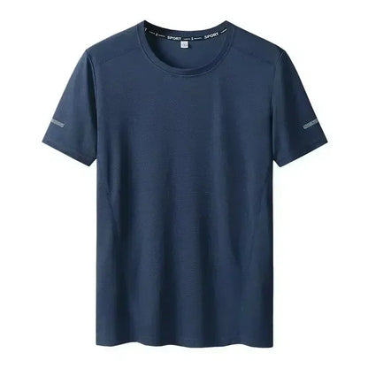 1/2PCS Plus Size Men's Quick-Dry T-Shirts – Short-Sleeve Gym & Running Tops, Lightweight Fitness Training Jerseys & Sportswear