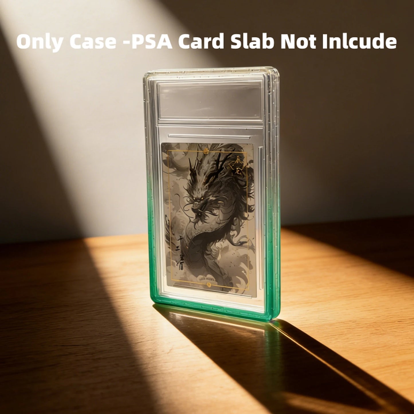 Étui de protection Bumper en TPU à paillettes – Housse de protection avec dos transparent pour cartes à collectionner PSA 35PT