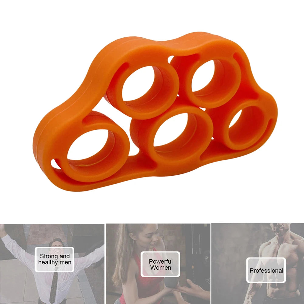 Fortalecedor de dedos de silicona – Ejercitador de manos y dedos para guitarristas, rehabilitación y fitness de manos