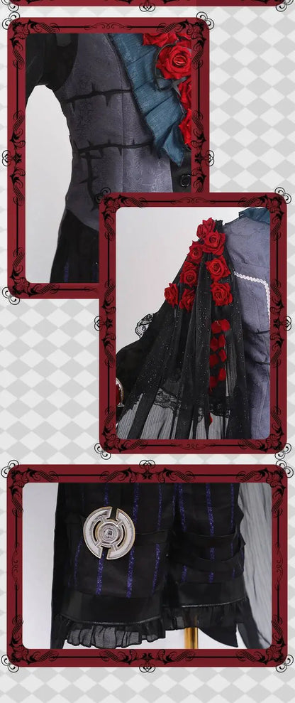 Identity V Psychologist Emily (Everlasting Night Patient) Cosplay Costume – Halloween Party Outfit Series Game Dress Suit for Roleplay & Convention Events