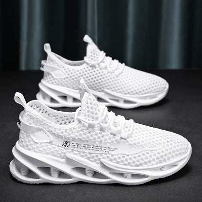 Men's Breathable Mesh Running Sneakers Lightweight Casual Walking & Tennis Shoes