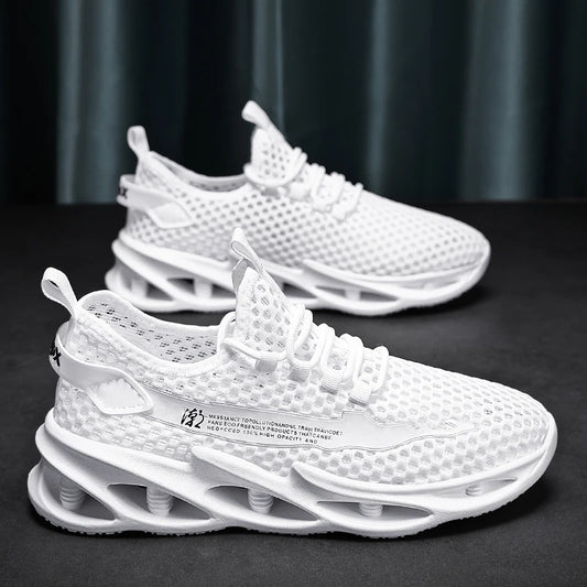 Zapatillas deportivas de malla transpirable para hombre, ligeras, informales para caminar y tenis