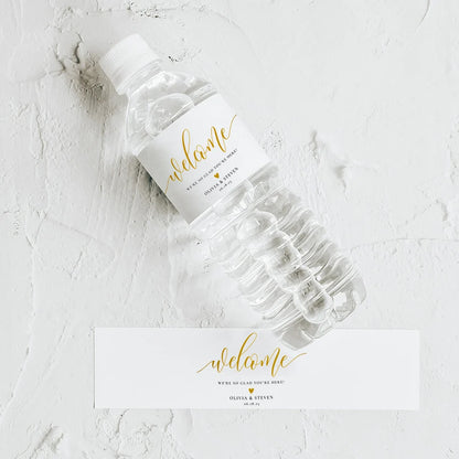 Personalized Wedding Water Bottle Labels – Custom Thank You Stickers for Bridal Shower, Birthday Party & Wedding Welcome Gifts | Event Decor