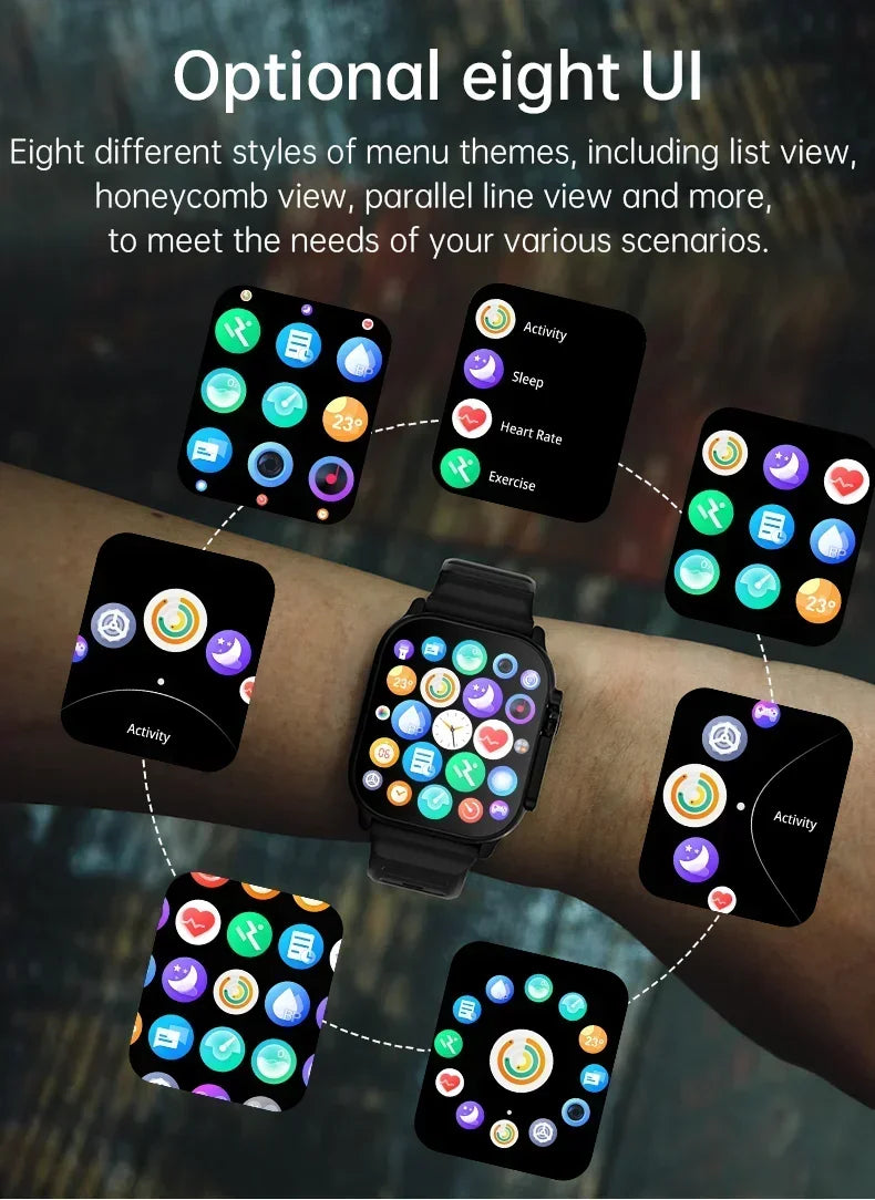 Smartwatch Men 49mm Series 8 Ultra 2.3" AMOLED NFC GPS Waterproof (2025)
