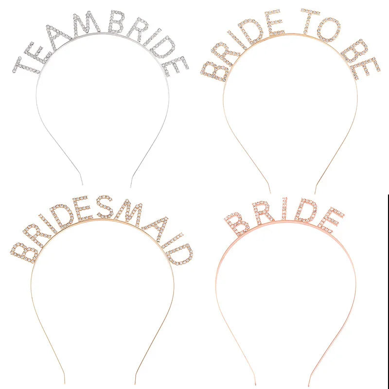 BRIDE Crystal Headband – Bridal Hair Accessory for Weddings, Bachelorette Parties & Bridesmaids
