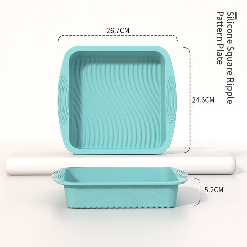Reusable Silicone Cake Pan – High-Temperature Resistant Non-Stick Baking Mold for Jelly, Cakes & Pastries, Flexible Kitchen Baking Tray
