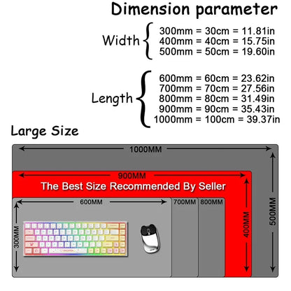 Gengar Gaming Mouse Pad – Large Extended Desk Mat with LockEdge Design for Keyboard & Computer Setup