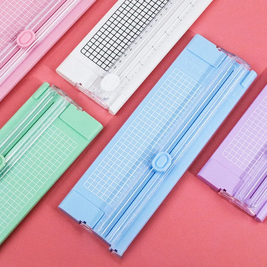 Guillotina de papel A4 Mini – Cortador de papel de precisión para papel de manualidades, tarjetas, fotos, álbumes de recortes y proyectos de oficina en casa