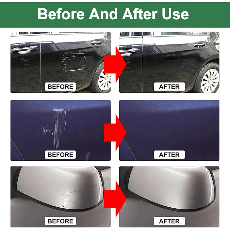 Remueve Arañazos y Pulimento para Coche – Reparador de Pintura, Eliminador de Remolinos y Cera Antirrayaduras