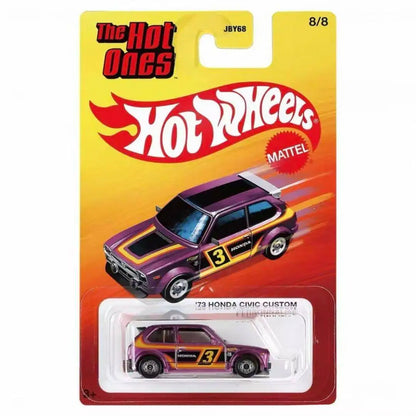 Hot Wheels The Hot Ones Mix 1:64 JBY68 Diecast Alloy Car – Collectible Model Vehicle Featuring Alfa Romeo, Ford, BMW, Lamborghini & Toyota