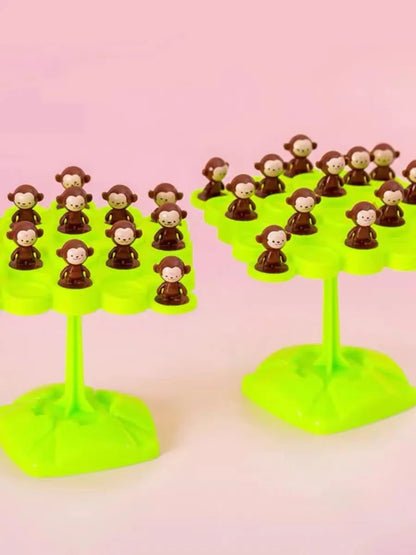 Jeu de l'arbre d'équilibre du singe – Jouet d'entraînement à la concentration et à l'équilibre pour enfants, jeu de société interactif parent-enfant, jouet de développement des compétences éducatives de la série musicale pliable