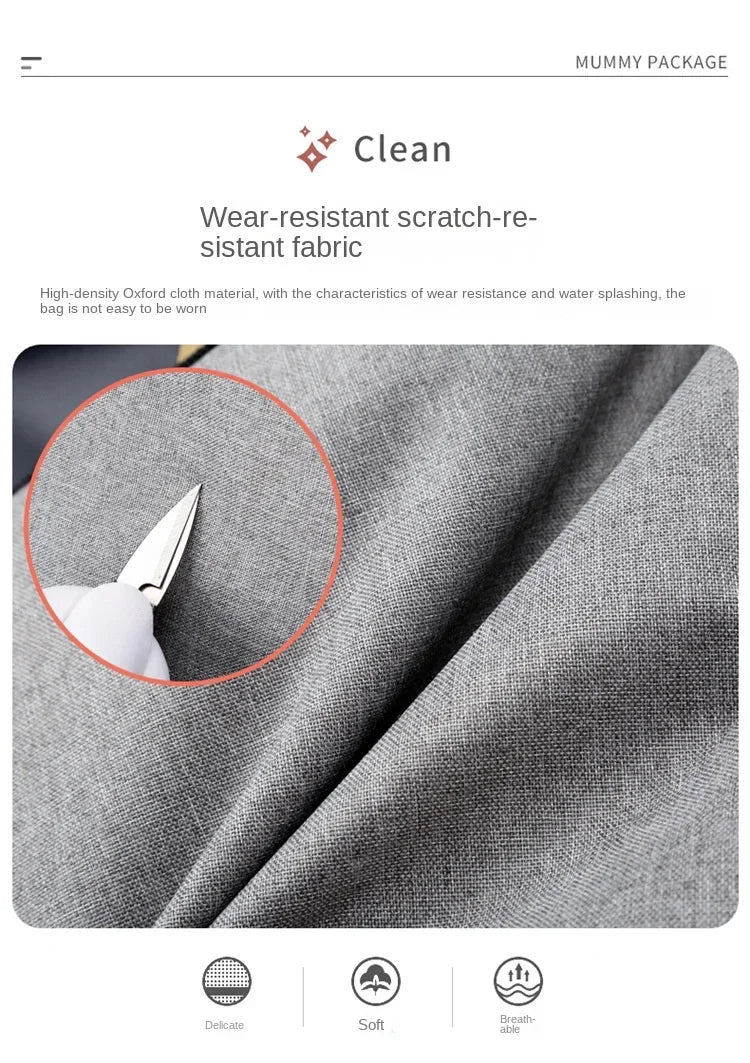 Sac à langer de grande capacité pour bébés avec matelas à langer – Sac à langer de maternité imperméable pour mamans avec rangement pour biberons et lit de bébé