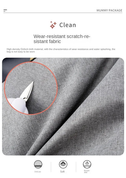Sac à langer de grande capacité pour bébés avec matelas à langer – Sac à langer de maternité imperméable pour mamans avec rangement pour biberons et lit de bébé