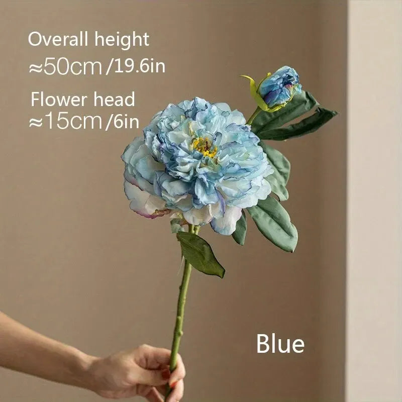 Bouquet de pivoines artificielles – Composition florale artificielle pour la décoration de la maison, du salon et de la table