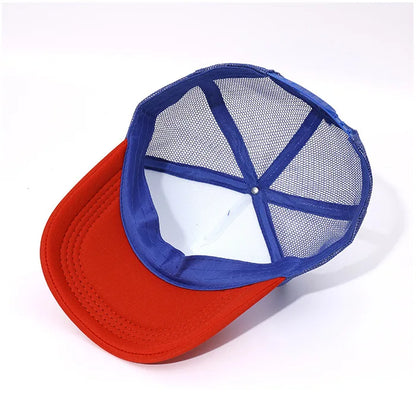 Gorra Trucker de Malla de 5 Paneles con Logotipo Personalizado – Gorra de Béisbol Ajustable para Hombres y Mujeres, Equipos Deportivos y Uso al Aire Libre en Verano